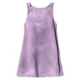thumbnail image 4 of lnmuld Girls' Tie-Dye Knit Swim Cover Up Dress Sleeveless Beach Cover Up Toddler Kids Summer Casual Pool Party Size:3-4 Years, 4 of 5