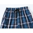 thumbnail image 2 of MoFiz Men's Cotton Pajama Pants, Lightweight Woven Lounge Sleep Bottoms with Pockets, Plaid, 2 of 6