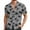 j-Grey28875, variant on Men Shirts Casual Summer Lapel Button Down Graphic Printed Short Sleeve Beach Shirt Male Fashion Loose Fit Sports Tops Comfortable Breathable Soft Daily Shirts,Brown,XL