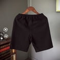 thumbnail image 3 of Men‘s Summer Fashion Leisure Flax Large Size Loose Belt Drawstring Beach Shorts, 3 of 6