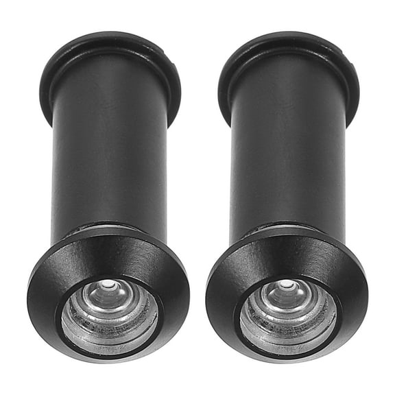 Uxcell 1/2" 2 Pcs Door Viewer Peephole Copper Privacy Door Viewer for Security Home Black