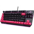 thumbnail image 2 of ASUS ROG Strix Scope TKL Electro Punk Mechanical Gaming Keyboard | Cherry MX Red Switches | 2X Wider Ctrl Key for Greater FPS Precision | Gaming Keyboard for PC | Aura Sync RGB Lighting, Quick-Toggle, 2 of 5