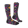 thumbnail image 3 of Daiia Sports Socks Cinco De Mayo Floral Printed Novelty Crew Socks for Men Women Knee High Socks Cotton Socks Soft & Breathable Support Unisex Socks, 3 of 9