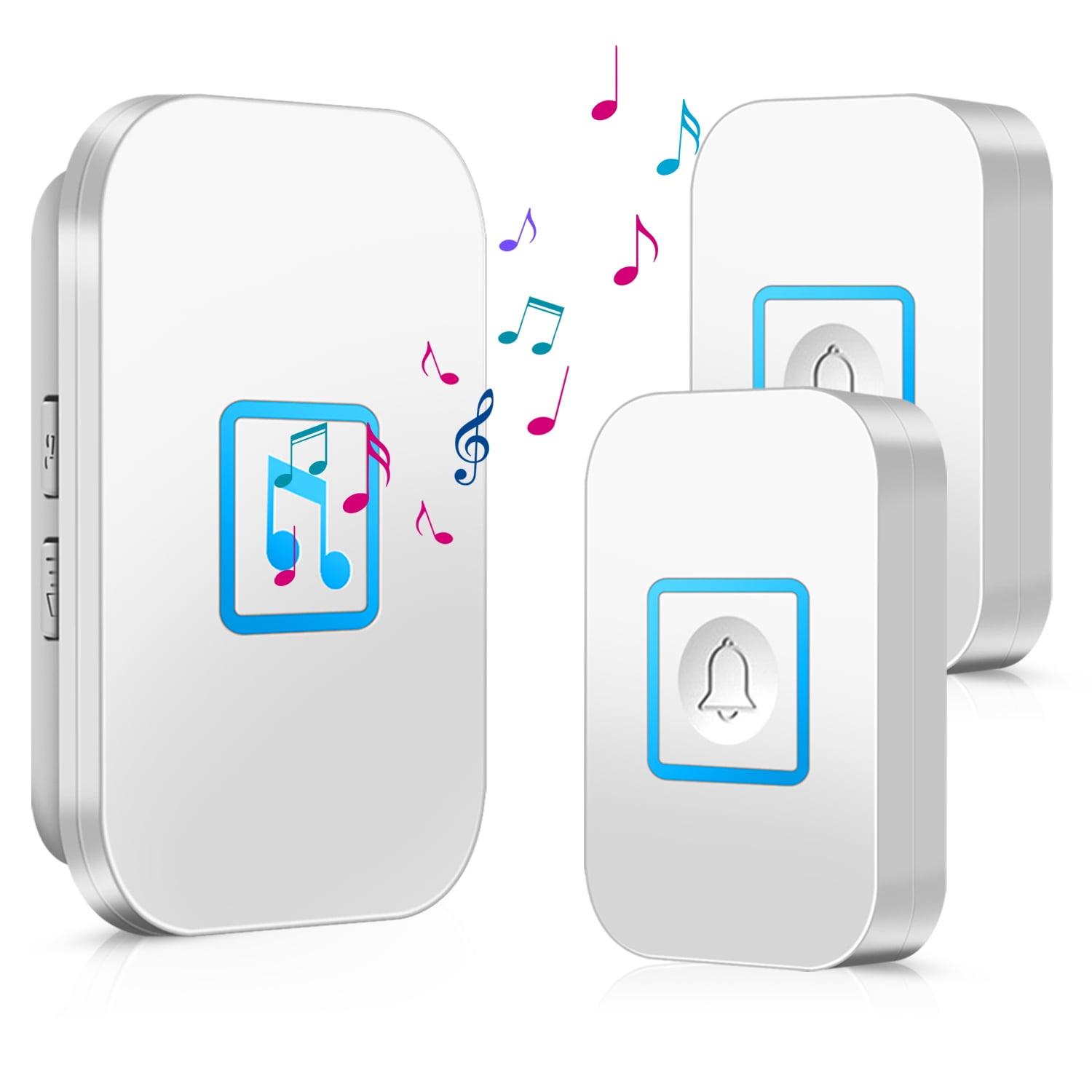 Waterproof Plug-in Receiver Adjustable Volume 1000 Feet Kit Wireless Doorbell Waterproof Plug-in Receiver Adjustable Volume 1000 Feet Kit Wireless Doorbell