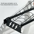 thumbnail image 4 of Dish Drying Rack, Wall Mounted Kitchen Storage Dish Drainer Rack With Drainboard, Hanging Large Hole Free Plate Rack Utensils Organizer For Kitchen Storage And Organization, 4 of 8