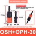 thumbnail image 1 of Pu Tube Pneumatic Plastic Steel Self-Locking C-Type Quick Connector Ph+Sh-30, 1 of 9