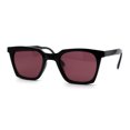thumbnail image 3 of Stoner Pop Color Lens Hipster Thin Horn Rim Rectangular Sunglasses Black Purple, 3 of 4