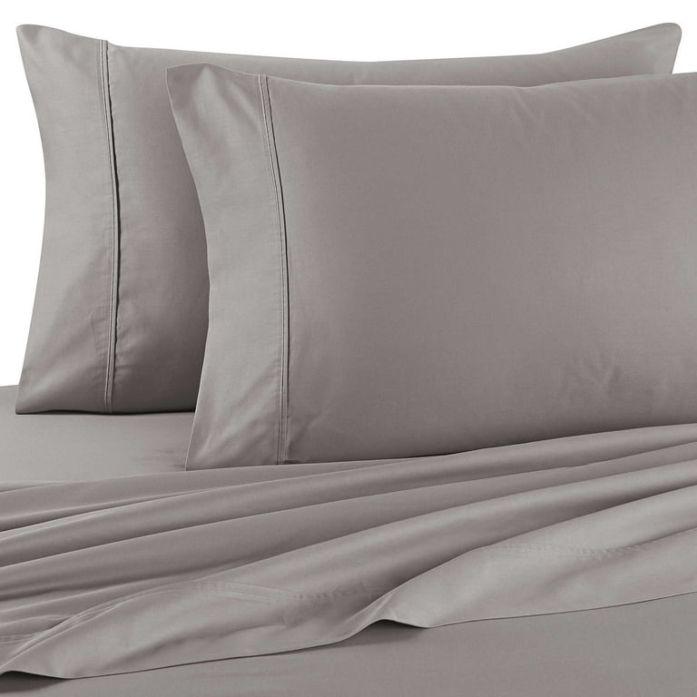 Brookstone BioSense 500 Thread Count Standard Pillowcases in Grey Set of 2