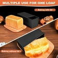 thumbnail image 4 of Bakdcore Pullman Loaf Pan with Lid, 2 Pack 1 lb/0.5 lb Nonstick Bread Loaf Pans for Homemade Bread, Carbon Steel Bread Pan with Cover for Bakeware Toast Oven Baking, 4 of 8