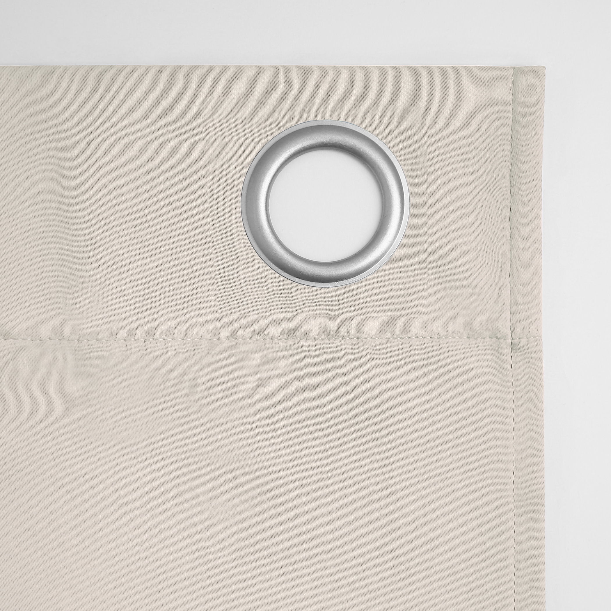 Sun Zero Nolan Energy Efficient Blackout Grommet Single Curtain Panel, 54" X 84", Pearl