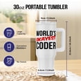 thumbnail image 2 of Worlds Okayest Coder, 30oz Tumbler, 2 of 7