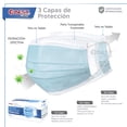 thumbnail image 2 of Best Trading Cubrebocas Azul 50 piezas, Mascarilla Desechable Termosellada Tricapa, Tapabocas con 50 Piezas con Ajustador Nasal Oculto y Tecnología Ligera de Filtrado Efectivo, 2 of 5
