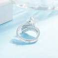 thumbnail image 4 of Estrella Anillo Ajustable Trendy Anillo Chapado Mujeres Anillos de Plata, 4 of 5