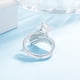 thumbnail image 4 of Anillo ajustable con estrella, anillo chapado de moda, anillos de plata para mujer, 4 of 5