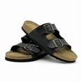 thumbnail image 3 of Kids Cork Footbed Sandals Girls Boys Classic Slip-On Slippers Toddler Adjustable Buckle Straps Summer Casual Indoor Outdoor Sandal Footwear, 3 of 6
