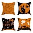 thumbnail image 1 of Halloween！Fundas de almohada de otoño de 18x18, fundas de almohada decorativas de Halloween, fundas de cojines de lino para coche de arce para decoración del hogar del sofá del sofá, 4 piezas, 1 of 5