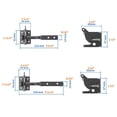 thumbnail image 4 of Self-Locking Gate Latch Carbon Steel Post Mounted Fence Gate Latch Heavy Duty Automatic Gravity Lever Locking Fence Gate Latch, 4 of 9