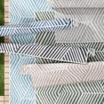 thumbnail image 5 of NICOLE MILLER NEW YORK Patio Country Ombre Geo Indoor Outdoor Area Rug, UV Fade Resistant, Low Pile, Blue/Cream, 6'6"x9'2", 5 of 10