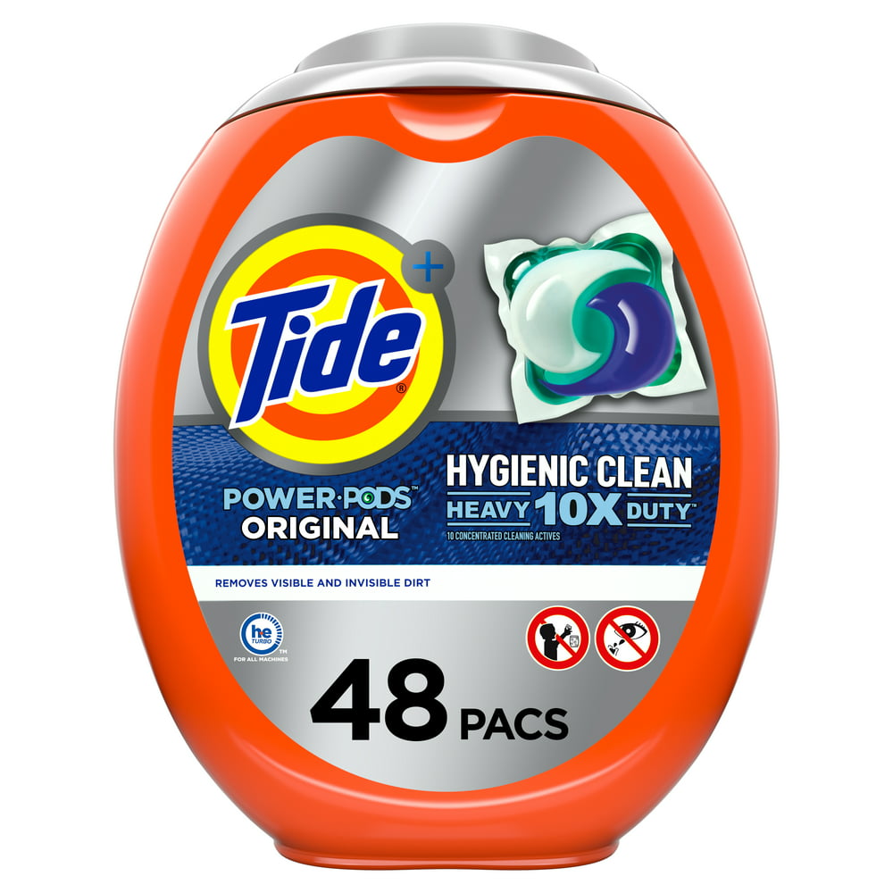 Tide Hygienic Clean Power Pods Original, 48 ct Laundry Detergent Pacs