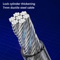 thumbnail image 3 of Bike Chain Lock with Keys Steel Riding Equipment Safety Bike Chain Lock Four-digit Number Waterproof Password Locks Electric Accessories, 3 of 9