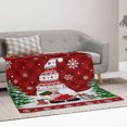 thumbnail image 2 of Christmas Flannel Bed Blanket Soft Throw-Blankets, Christmas Gnome Snowflake Buffalo Plaid Red Blankets for Bedroom Living Room Sofa Couch, 2 of 6