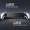thumbnail image 3 of 2-Pack High-Rise and Mid-Rise Joystick Caps Compatible With Playstation Portal Remote Player Enhanced Thumb Grip Caps Kit, 3 of 6