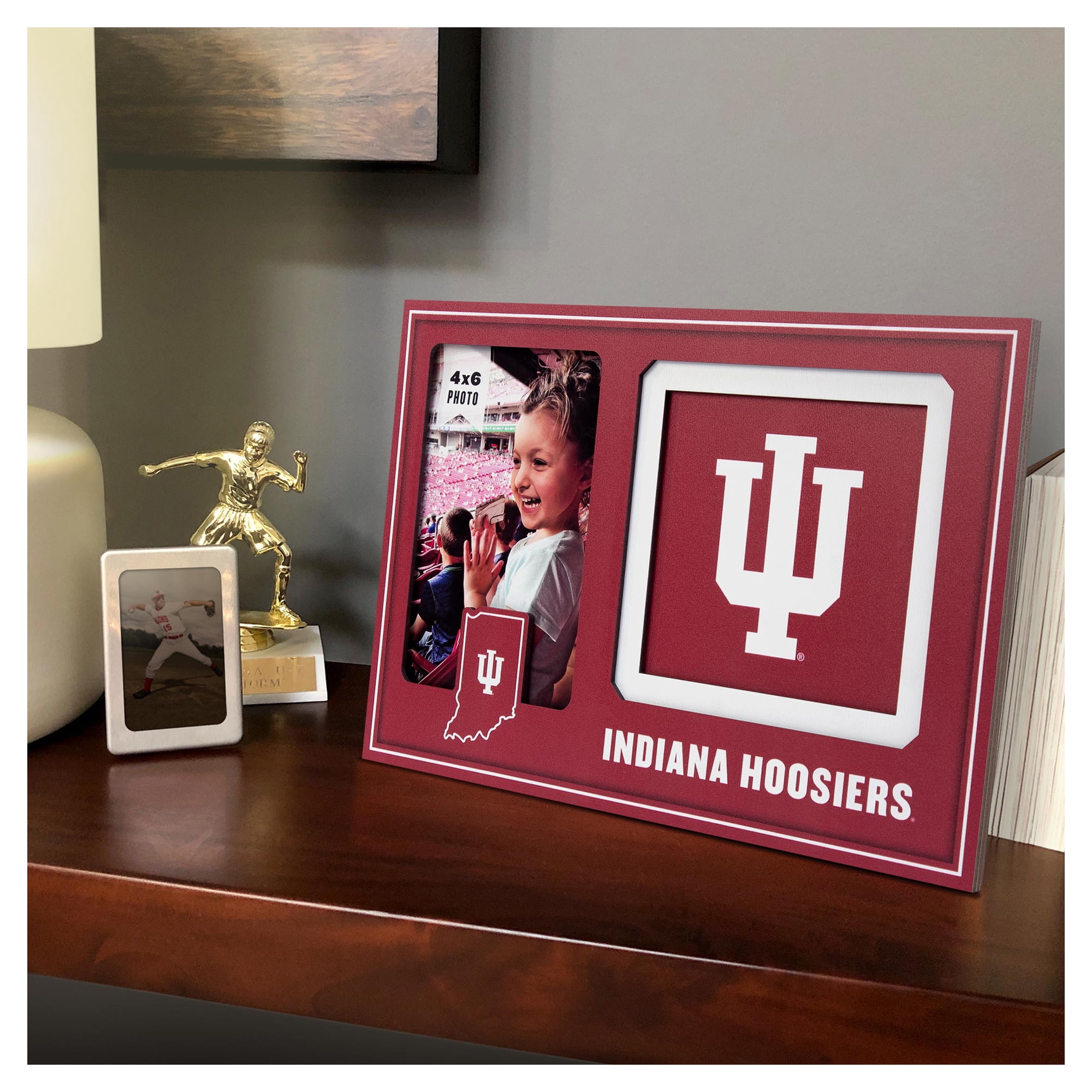 IDNA Indiana Hoosiers 3D Logo Series Picture Frame
