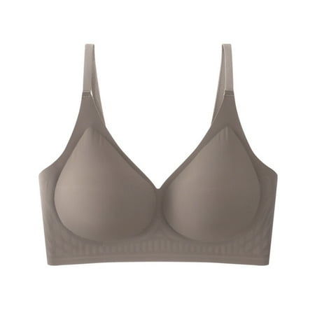 Under 10  Women s Jelly Bra  Adhesive Sports Bra  Push Up Bra  No Steel Ring  Solid Color  Comfort Fit  for Workout  Running  Yoga  Tshirt Bra | Coffee XL  SOPABC