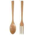 thumbnail image 2 of Vajilla De Postre Cuchara De Madera Tenedor, Tenedor De Madera, 2 Piezas / Juego Para Viajar Juego De Cubiertos De Camping Juego De Cubiertos Cergrey Spoon Fork Utensil, 2 of 8