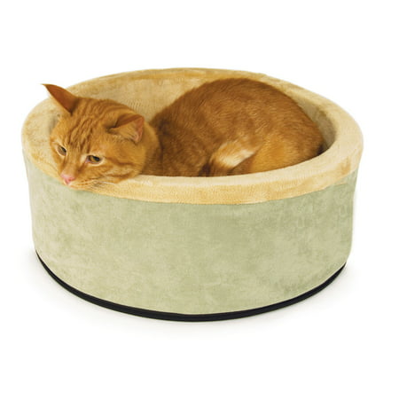 K&H Thermo Kitty Pet Cat Bed, Green