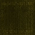 thumbnail image 1 of Ahgly Company Indoor Square Abstract Yellow Contemporary Area Rugs, 8' Square, 1 of 4