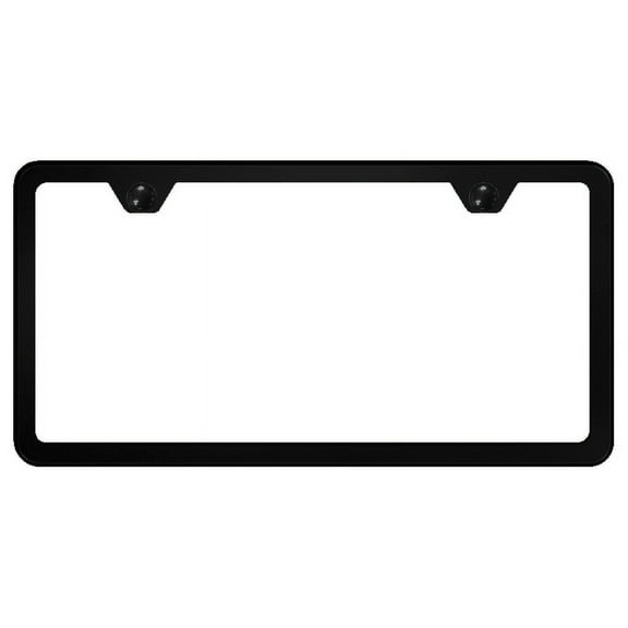 Au-TOMOTIVE GOLD 2 Hole Slimline Frame - Black Powder-Coated Stainless