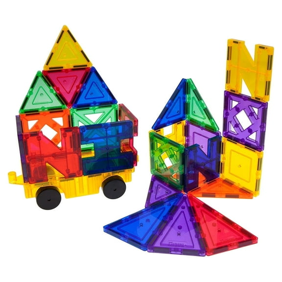 PicassoTiles 3D Magnetic Building Blocks Kit, Inspirational Construction Toys, STEM Playboards & Felt Tiles, Creativity & Educational Play for Kids