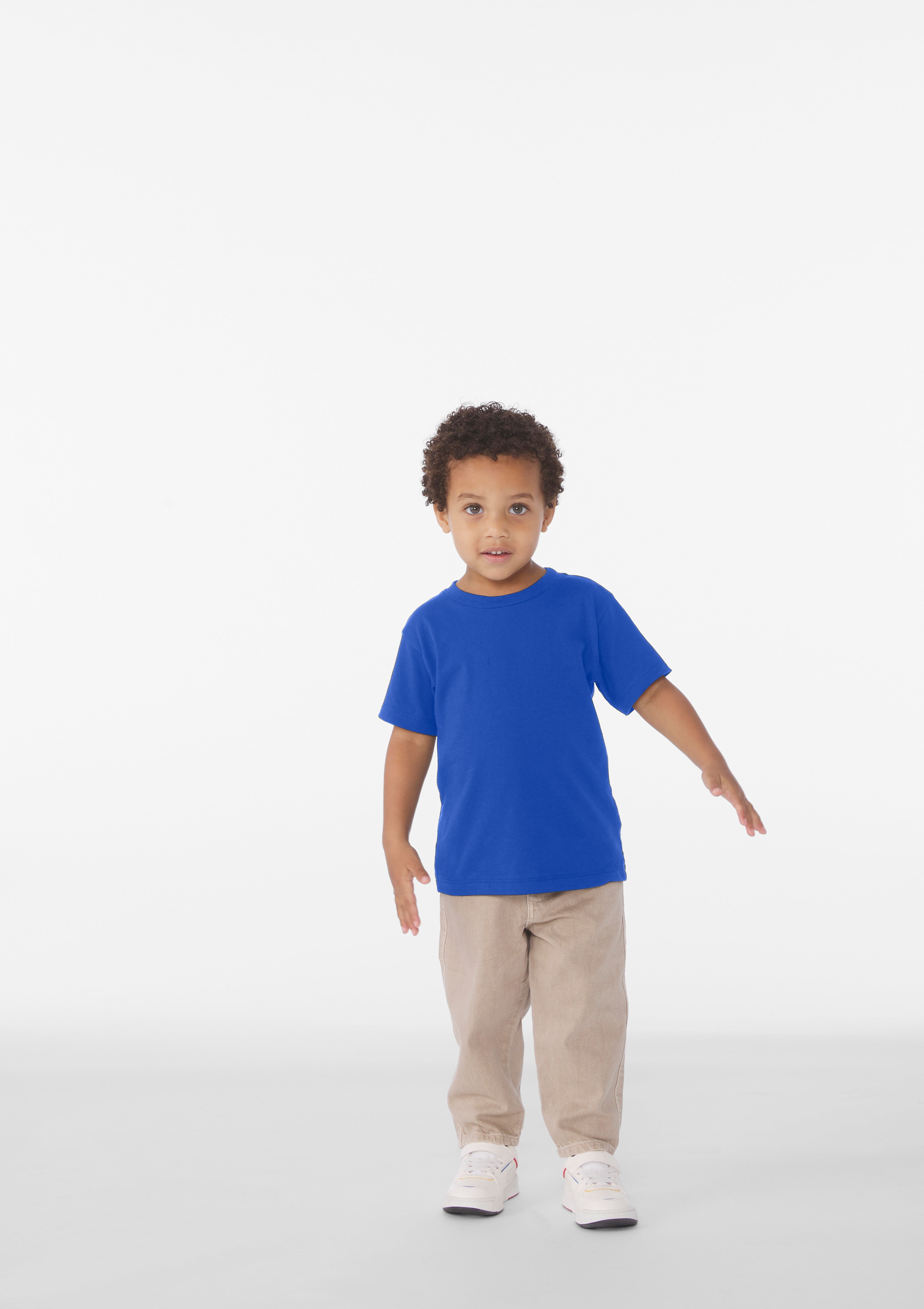 BELLA+CANVAS Toddler Short Sleeve Personalized T-Shirt, Create your own Designs, True Royal, 5T, Unisex