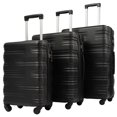 thumbnail image 1 of uhomepro 3 In 1 Suitcases with Wheels, Upgrade 20" 24" 28" Carry On Luggage, Maneuverable Luggage Sets Travel Suitcase Christmas Gifts for Business Trip Holiday Travel Cruise, Black, 1 of 12