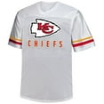 thumbnail image 2 of Men's-Fanatics Travis Kelce White Kansas City Chiefs Big & Tall V-Neck Fashion Jersey, 2 of 3