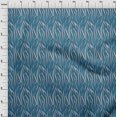 thumbnail image 3 of oneOone Viscose Jersey Teal Blue Fabric Skins Animal Sewing Fabric By The Yard Printed Diy Clothing Sewing Supplies 60 Inch Wide, 3 of 5