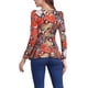 thumbnail image 3 of INSPIRAR CHIC Blusas de Mujer de Manga Larga con Estampado y Cuello Redondo Peplum XL Multicolor - Serpiente, 3 of 6