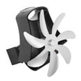 thumbnail image 4 of Pipe Fireplace Fan, 7 Blade Heat Powered Stove Fan  Wall Mount Aluminium Alloy  For Home, 4 of 7