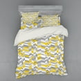 thumbnail image 2 of Ambesonne Vintage Bedding Set 3 Pcs, Home Style Zig Zag, Twin, Grey Yellow, 2 of 3