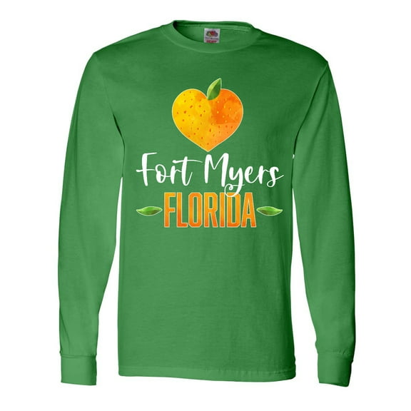 Inktastic Fort Myers Florida Orange in Heart Long Sleeve T-Shirt