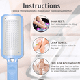 thumbnail image 4 of Amoladora de pie de acero inoxidable Lima de pedicura Foot-2pcs Agujero cuadrado azul MFZFUKR CPB-US-YYM296-5, 4 of 5