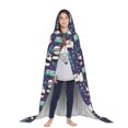 thumbnail image 3 of Honeii Bamboo Panda Print Poncho Cape, Cloak Coat, Snuggly Hooded Wearable Blanket, Hooded Cape For Teenagers,Halloween Costumes-Large, 3 of 7