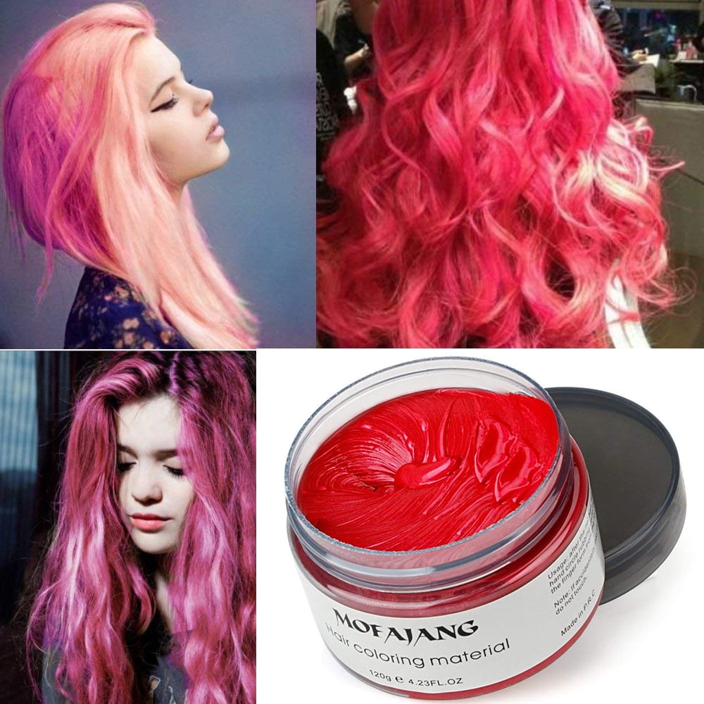 Mofajang Hair Wax 2 Colors Kit Temporary Hair Coloring Styling