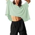 thumbnail image 2 of Sherrylily Summer Women Oversized Cropped T-Shirts Casual Short Sleeve Loose Tops, 2 of 6