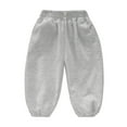 thumbnail image 3 of LIaqionyy Girls Sweatpants Cotton Baggy Lounge Pants Workout High Waisted Comfy Joggers for Kids Fall Clothes, 3 of 6
