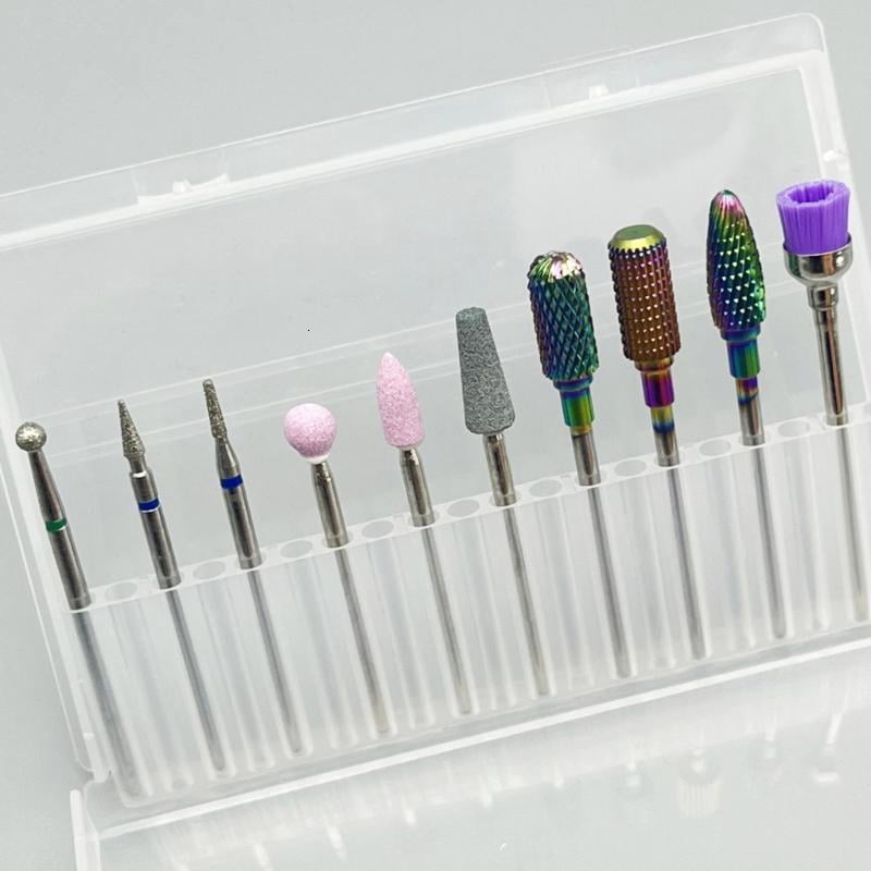30Pcs Nail Drill Bits Sets Electric Ceramic Acrylic Gel Nail Bit