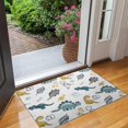 thumbnail image 2 of Colorful Dinosaurs Eggs Leaves Pattern Door Rugs,Washable Non Slip Door Mats Indoor,Decorative Door Mats,Entry Mat Indoor for Entrance,Bedroom,Kitchen,Bathroom,17"x30", 2 of 6