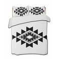thumbnail image 2 of Black Gray Boho Twin XL Size Down Alternative Comforter, Lightweight Comforter Quilt Bedding Set with Pillow Shams Modern Abstract Geometric Lattice All Seasons Bed Comforter Duvet Insert 68"x98", 2 of 7