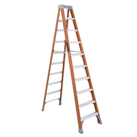 Louisville Ladder 10-Foot Fiberglass Step Ladder, 300-Pound Load Capacity, Type IA, FS1510